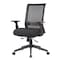 Boss Office Products Deluxe Mesh Back Ergonomic Task Chair with Adjustable Arms B6568-BK - alternate 4